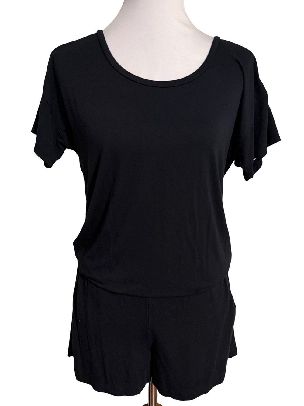 J. Crew Black Romper Short Sleeve